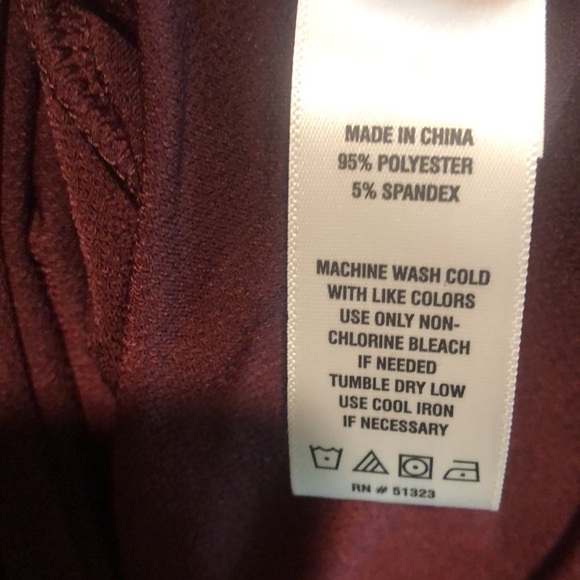 CeCe Burgundy Blouse - Picture 4 of 4